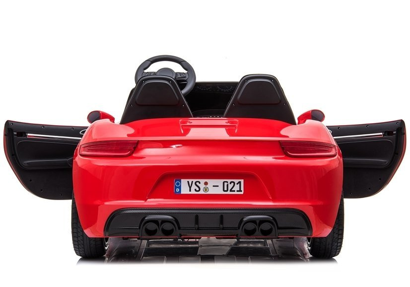 Didelis vaikiškas elektrinis sportinis automobilis ysa021a, raudonas