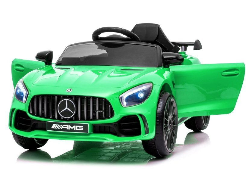 Elektromobilis mercedes amg gt r, žalias