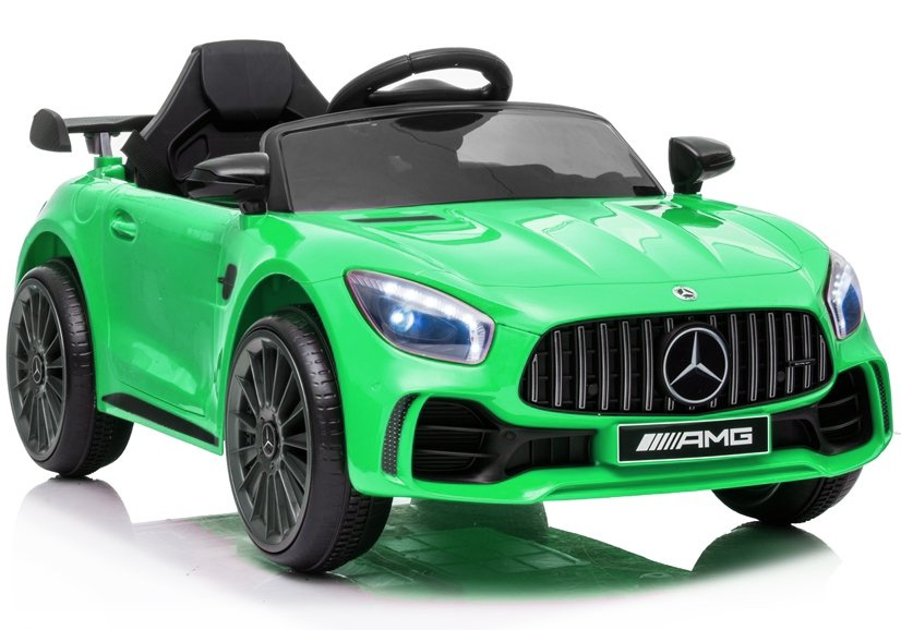 Elektromobilis mercedes amg gt r, žalias