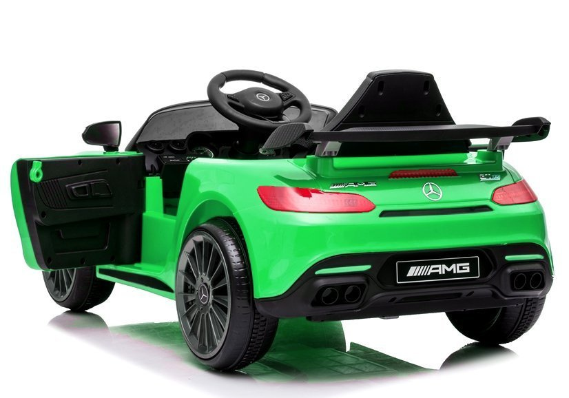 Elektromobilis mercedes amg gt r, žalias