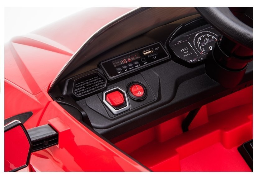 Vienvietis elektromobilis lamborghini urus bdm0923, raudonas