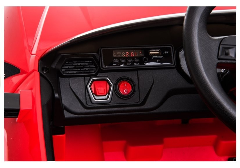 Vienvietis elektromobilis lamborghini urus bdm0923, raudonas
