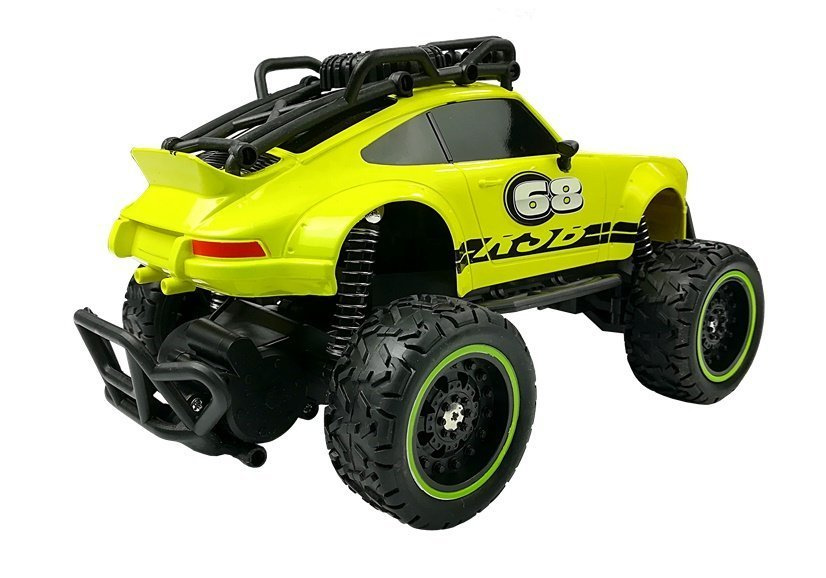 Nuotoliniu būdu valdomas automobilis off-road r/c, geltona