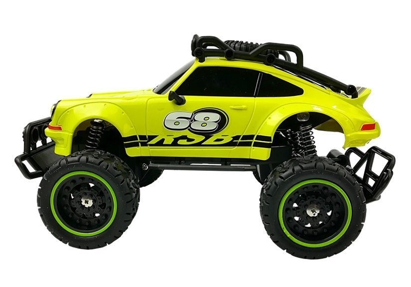 Nuotoliniu būdu valdomas automobilis off-road r/c, geltona