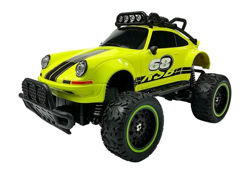 Nuotoliniu būdu valdomas automobilis off-road r/c, geltona