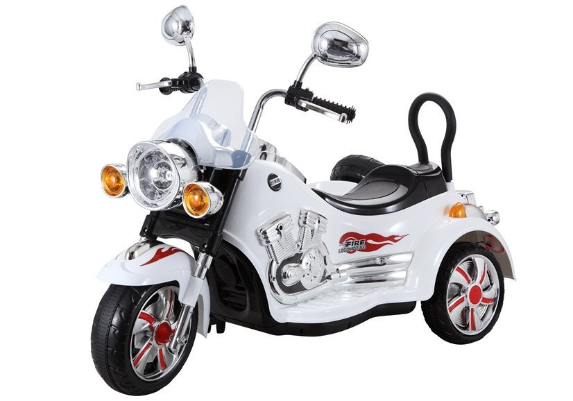 Elektrinis motociklas su lopšiu sx138, baltas