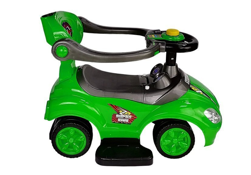 Paspiriama mašinėlė-stumdukas mega car 3in1, žalia