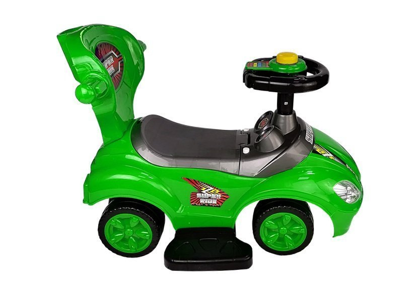 Paspiriama mašinėlė-stumdukas mega car 3in1, žalia