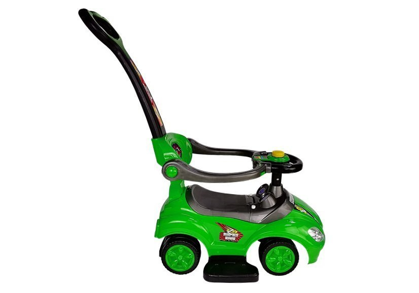 Paspiriama mašinėlė-stumdukas mega car 3in1, žalia