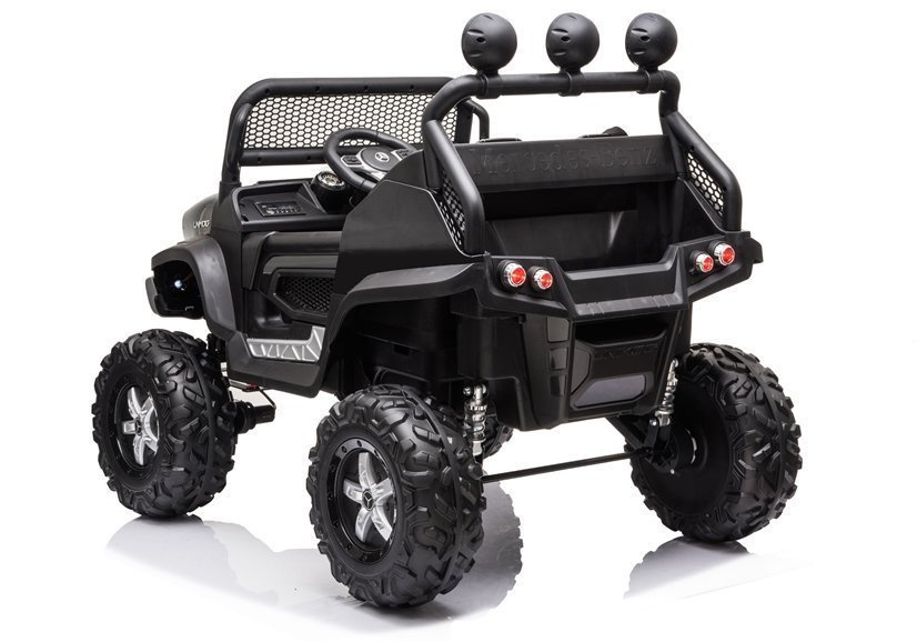 Vaikiškas elektromobilis mercedes unimog s, juodas-dažytas