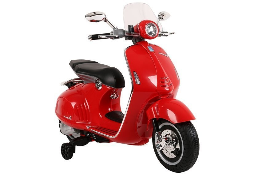 Elektrinis motoroleris vaikams vespa gts 300, raudonas