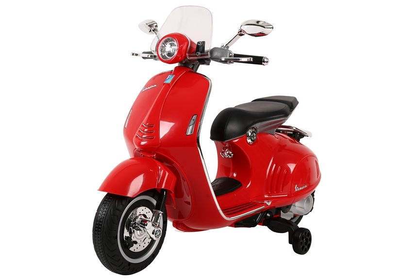 Elektrinis motoroleris vaikams vespa gts 300, raudonas