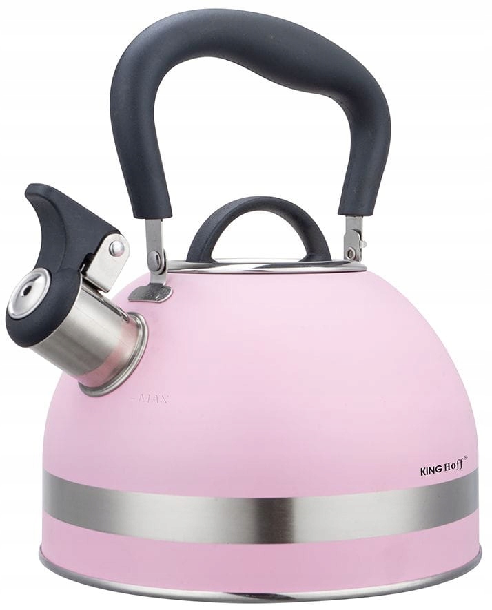 Virdulys su švilpuku, rožinis, 1,8 l