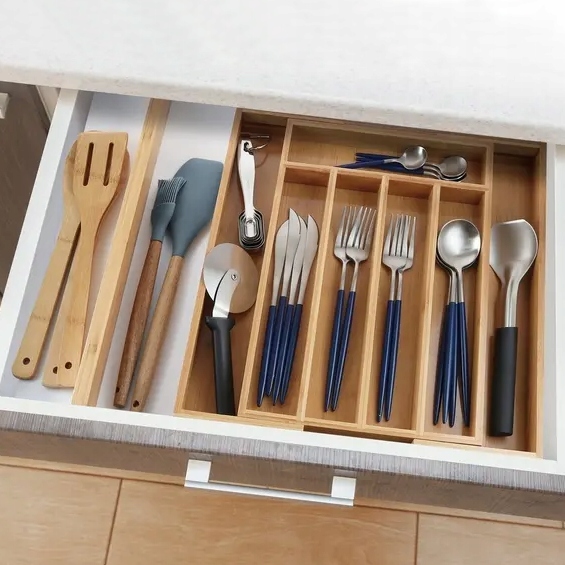 Dėklas stalo įrankiams KINGHOFF BAMBOO KH-1218