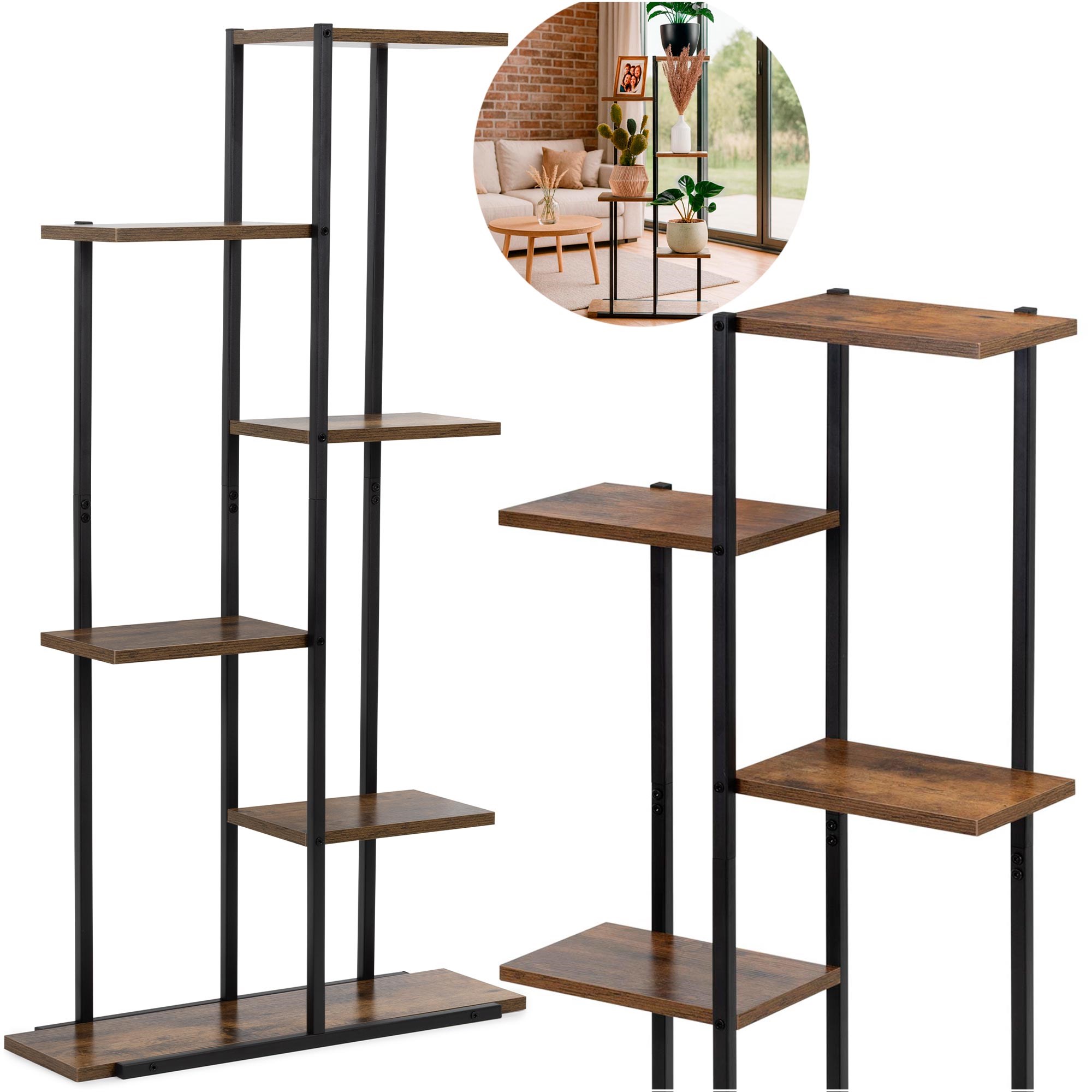 Gėlių stovas springos ga0211 su 6 lentynomis, 113 cm, metalinis 3