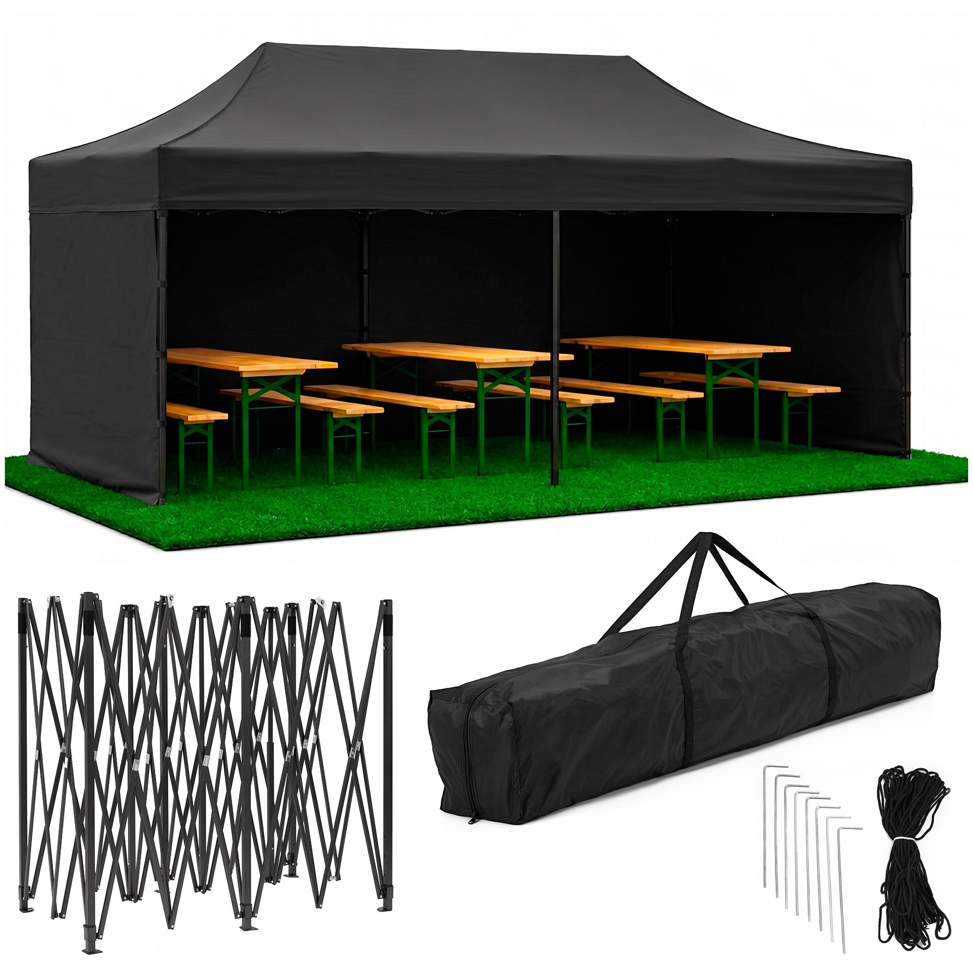 Sodo palapinė 3 x 6 m