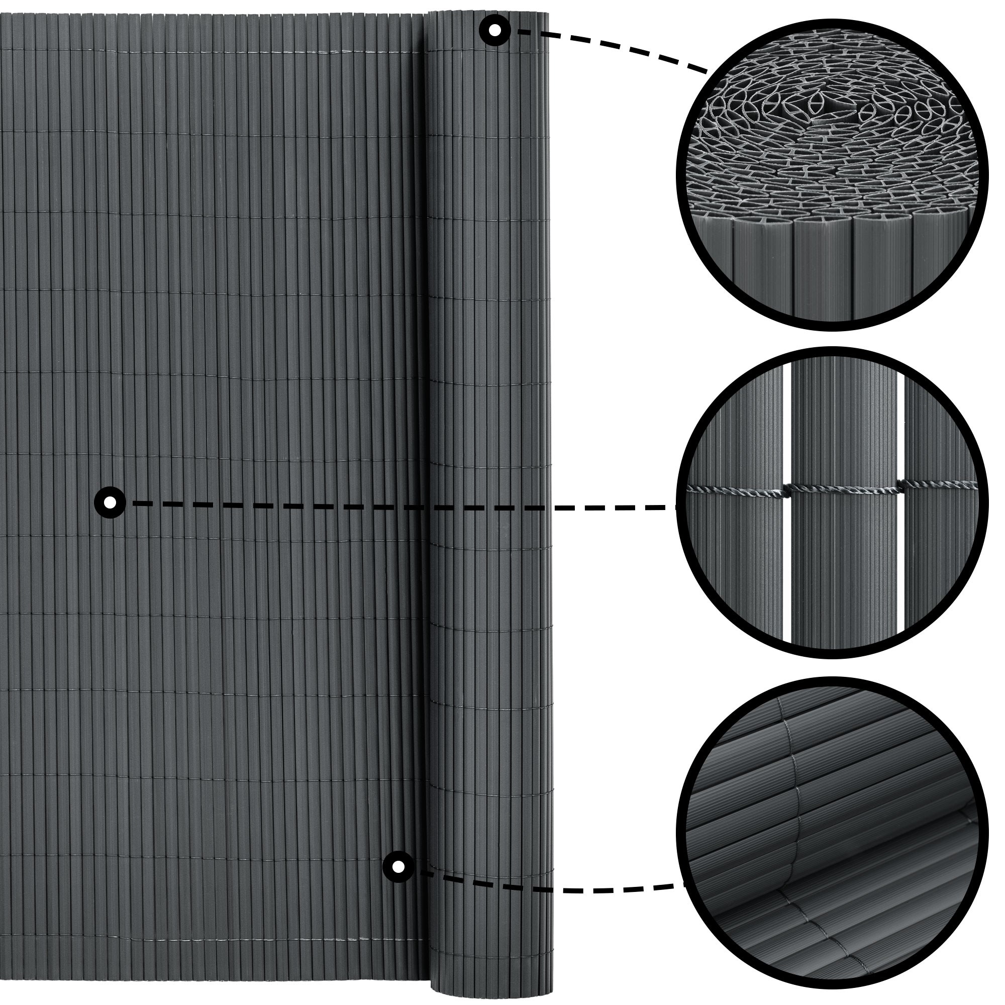 PVC balkono pertvara 500x140 cm 3