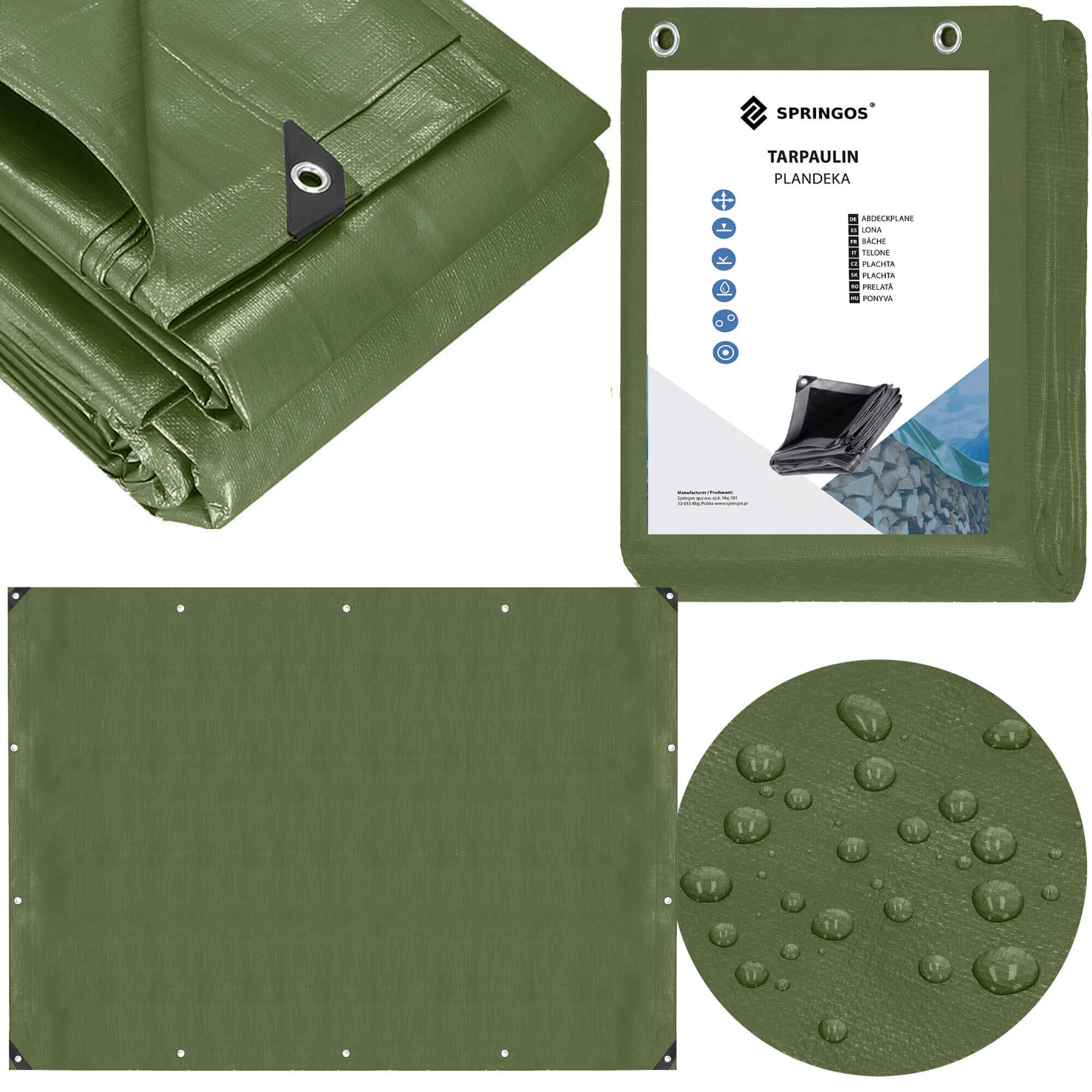 Sodo brezentas 4 × 5 m