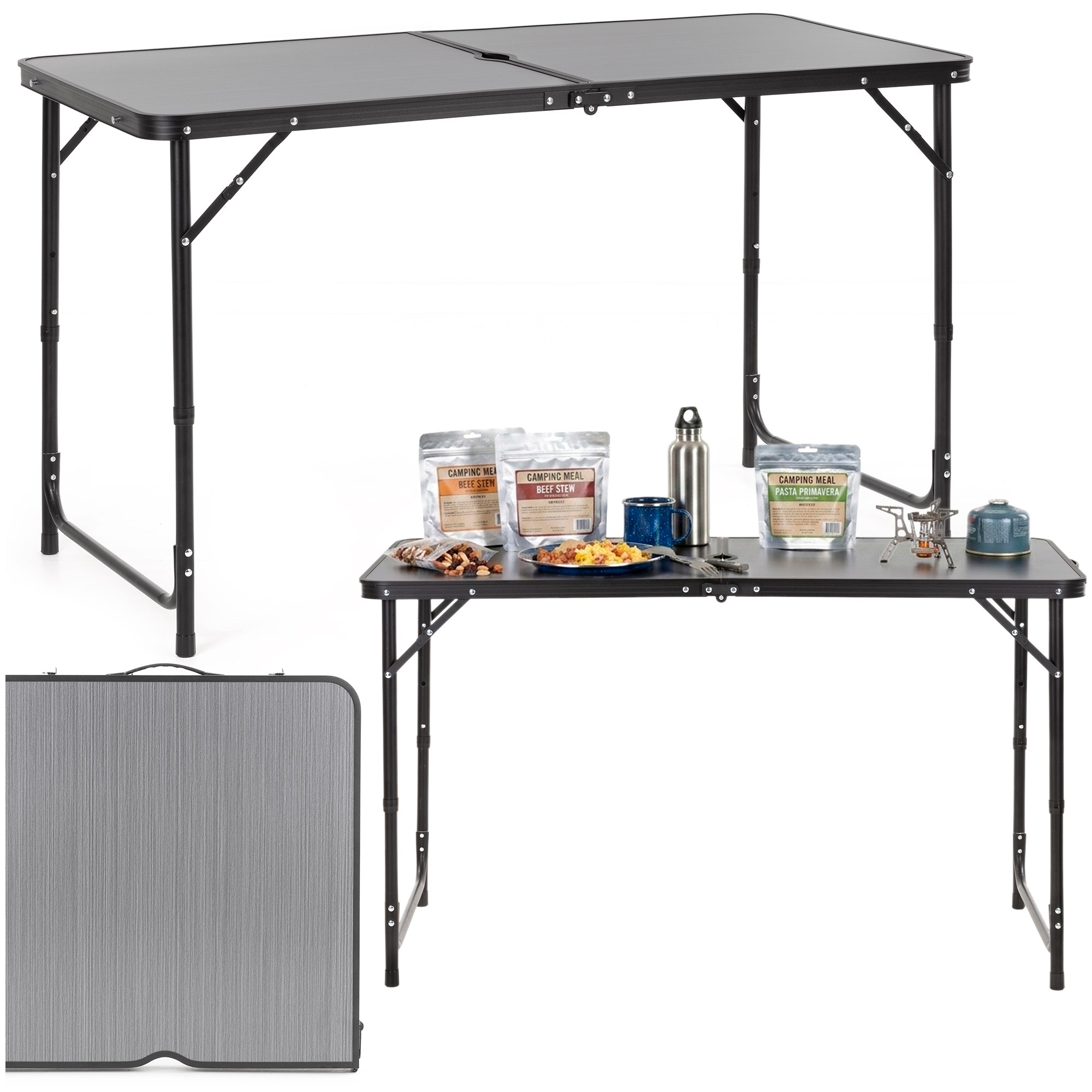 Kempingo stalas 120 x 60 cm 3