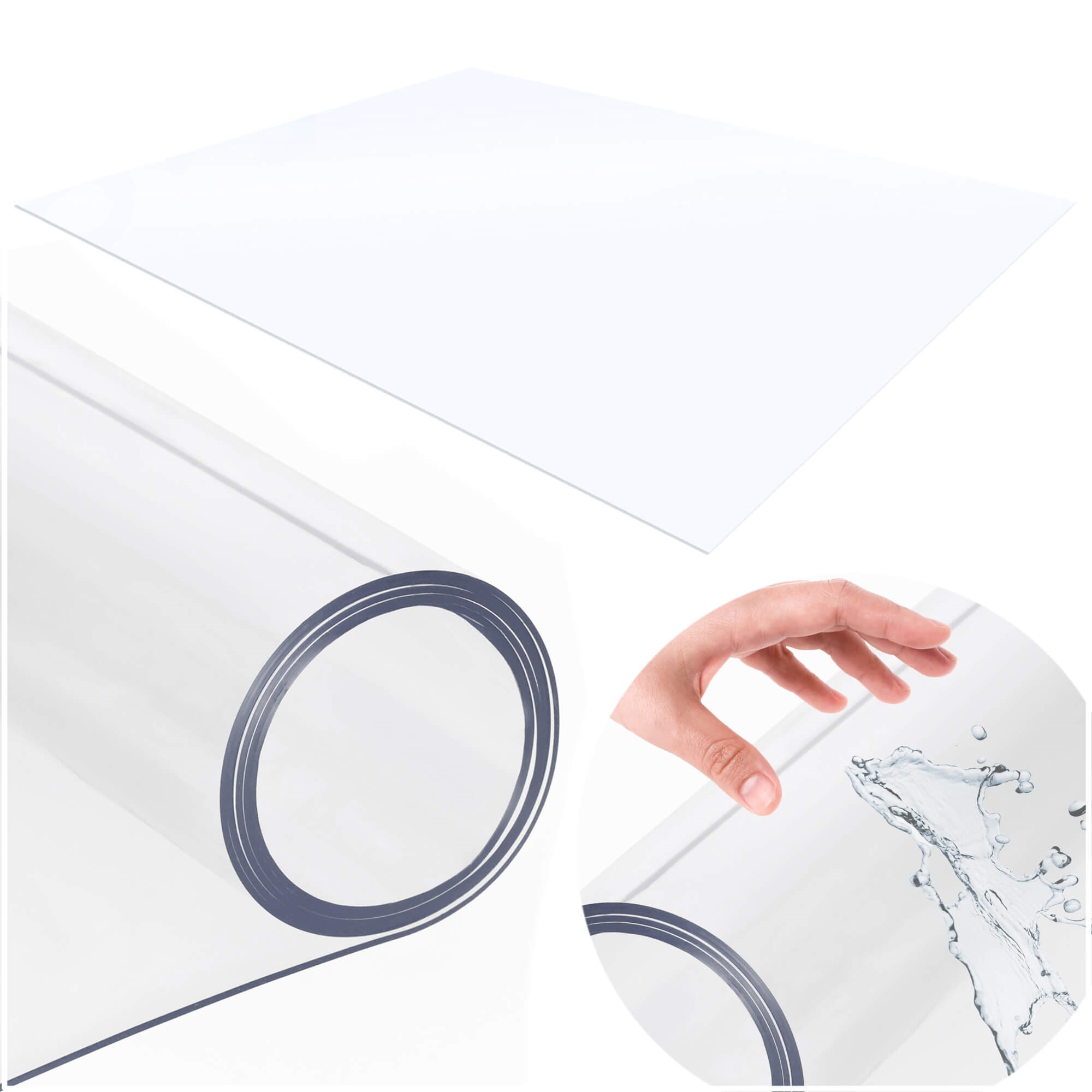 Grindų apsauga springos, 125x102 cm, pvc