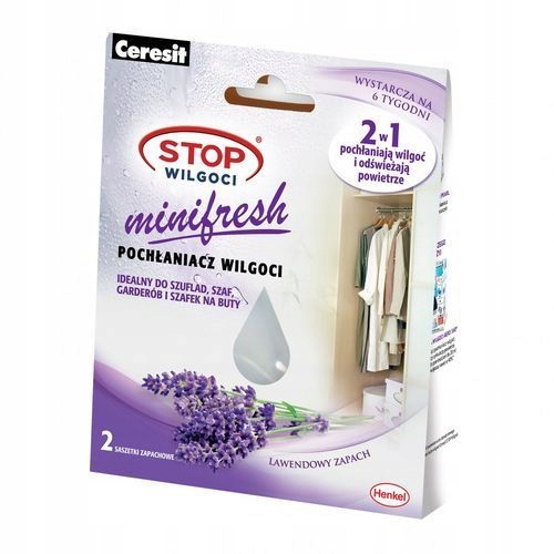 Absorbuojantys "ceresit" paketėliai, skirti spintai su levandomis
