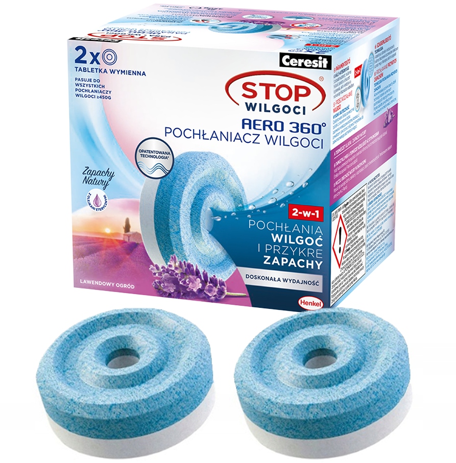 2x "Ceresit" absorbuojanti tabletė 450 g levandų