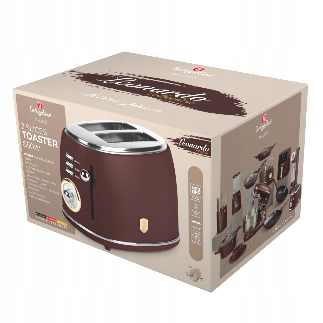 Skrudintuvas toster do grzanek berlinger haus bh-9520 leonardo