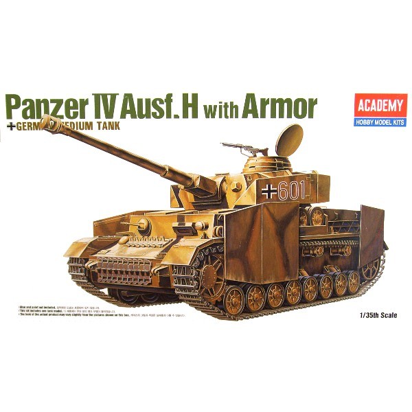 Klijuojamas Modelis Academy 13233 German Panzer Iv H W/Armor 1/35