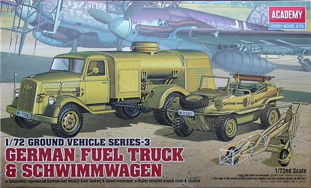 Klijuojamas modelis academy 13401 german fueltank & shiwimm 1/72