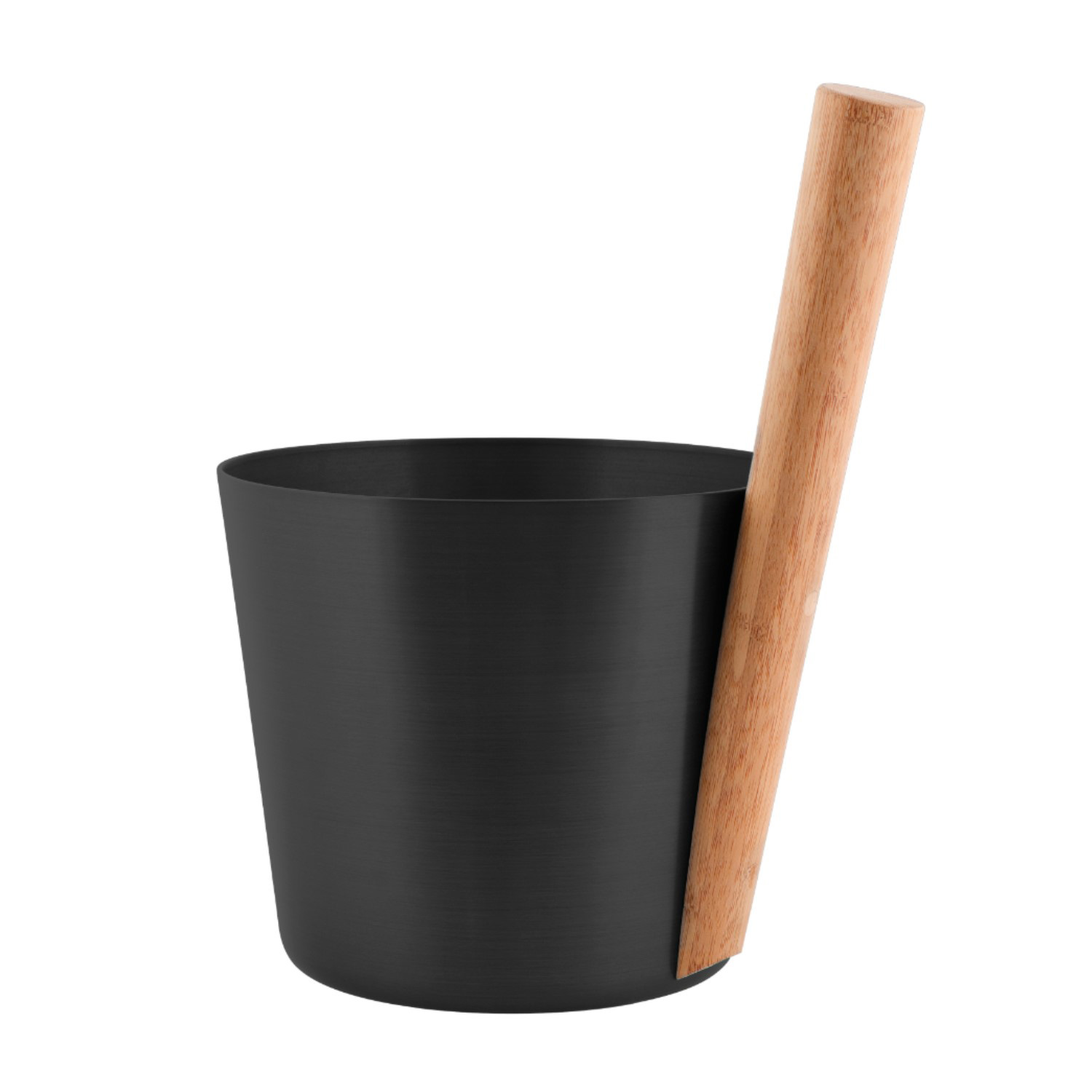 Pirties kibiras RENTO BLACK, juodas, 5 l, Ø 23 × 35 cm