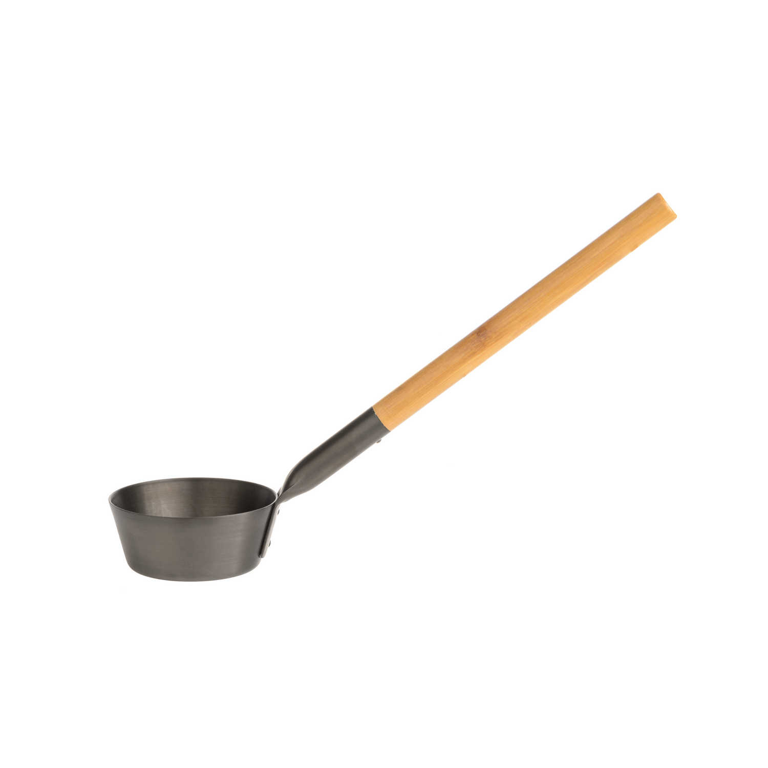 Pirties samtis su bambukine rankena, rudas, 43 cm