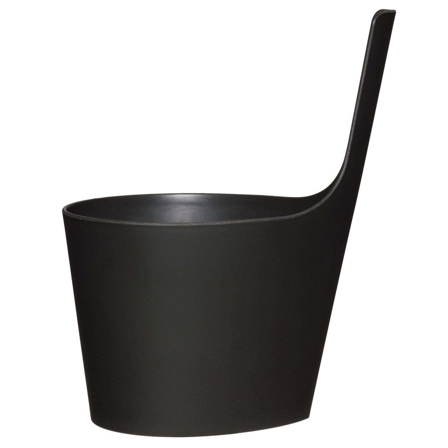 Saunos kibiras Rento, lašo formos, juodas, 5 l