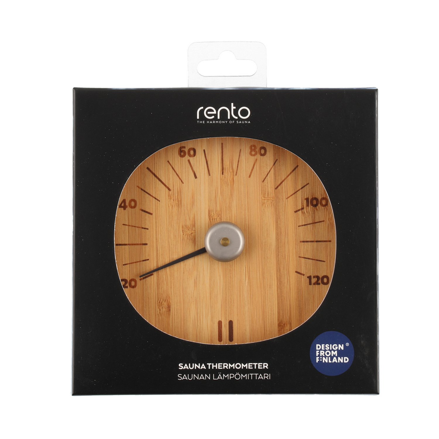 Pirties termometras RENTO, bambukinis, 15 × 2,5 × 14 cm 2