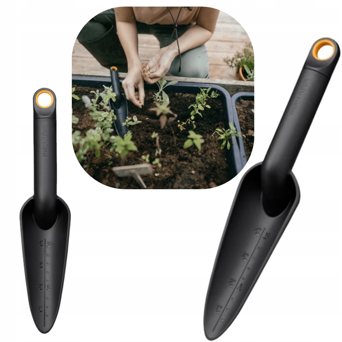 Daržininko kastuvėlis Fiskars Solid 1072101