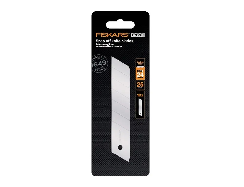 CarbonMax™Peilio peiliai 25 mm, 10 vnt FISKARS 1048067