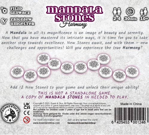 Žaidimo papildymas mandala harmony akmenys