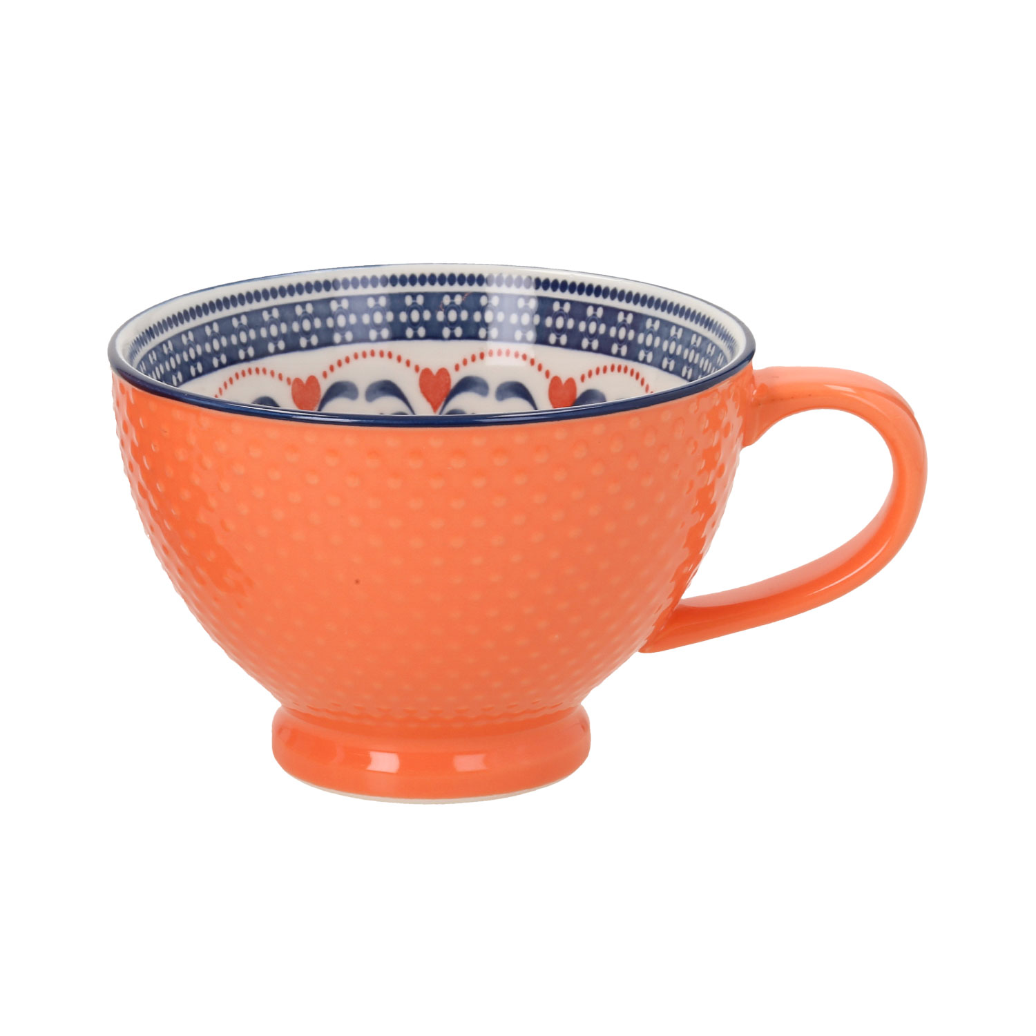 Puodelis, oranžinis ir mėlynas, 355 ml