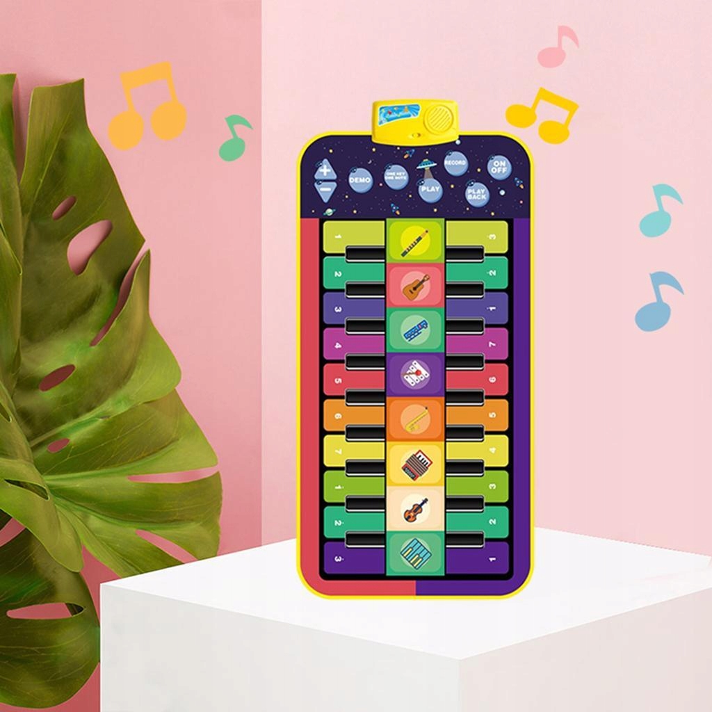 Didelis  muzikinis šokių kilimėlis vaikams 140cm