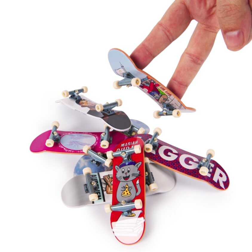 8 pirščiukų riedlenčių rinkinys tech deck competition legends su priedais