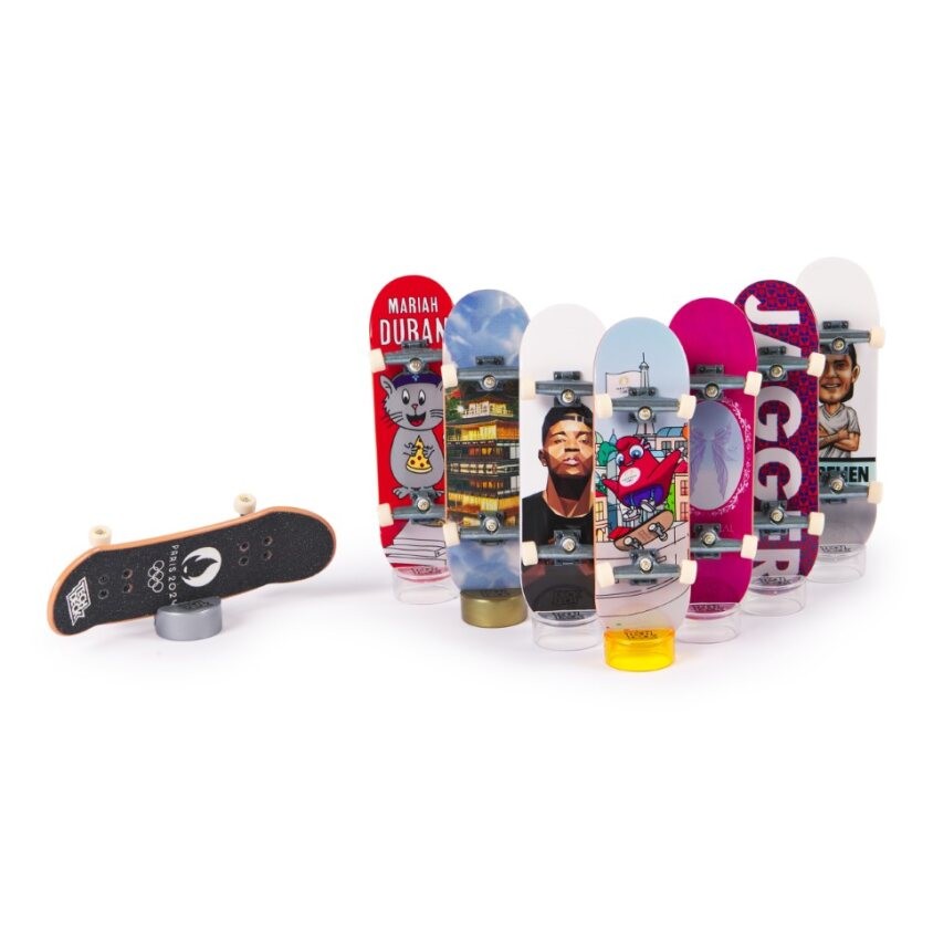 8 pirščiukų riedlenčių rinkinys tech deck competition legends su priedais