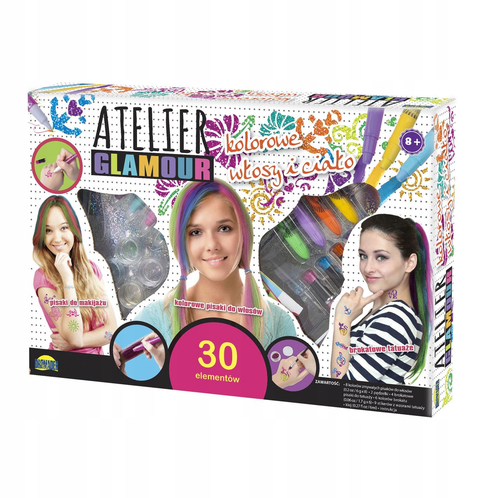 Atelier Glamour spalvotas plaukams ir kūnui