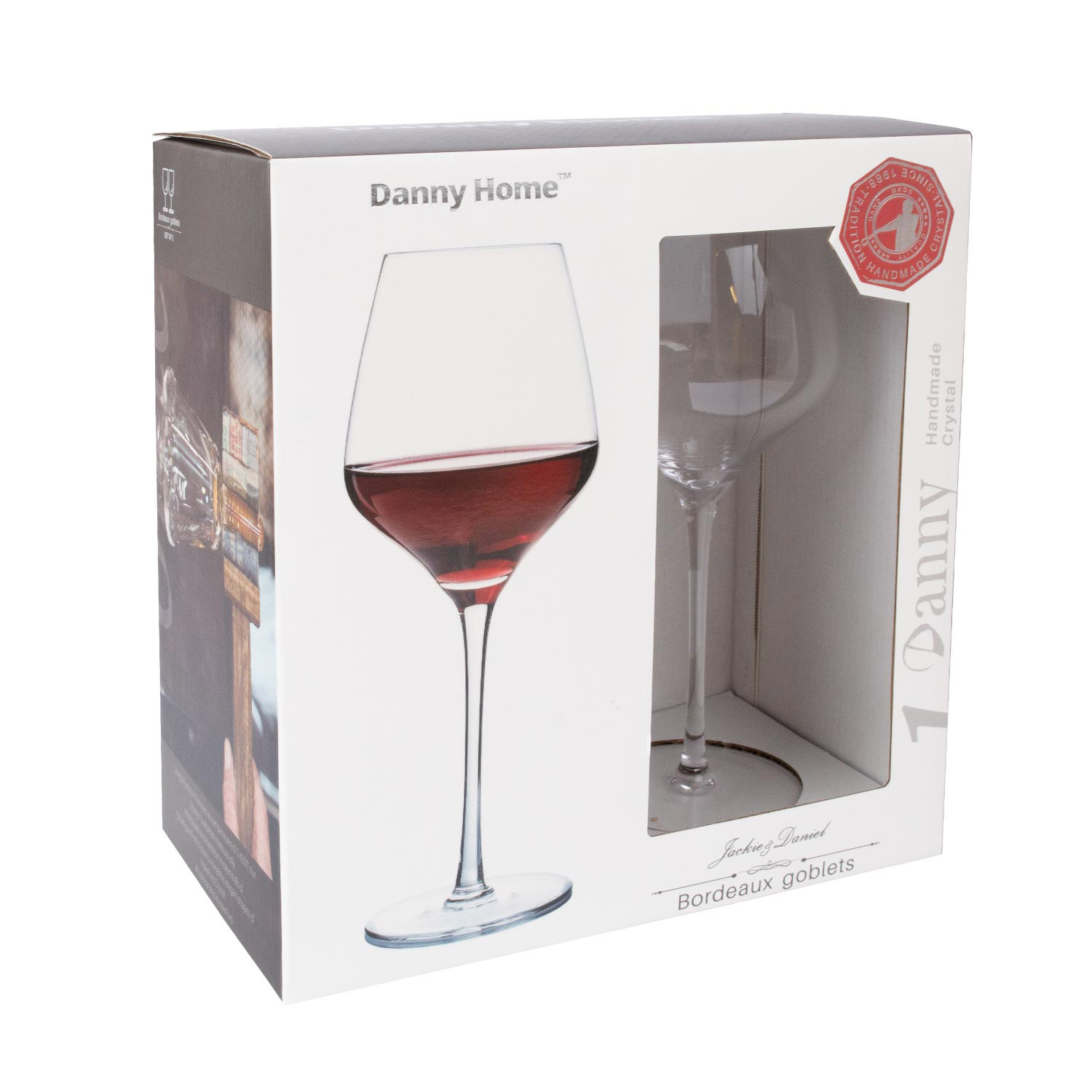 Krištolinės vyno taurės  600 ml, 2 vnt.