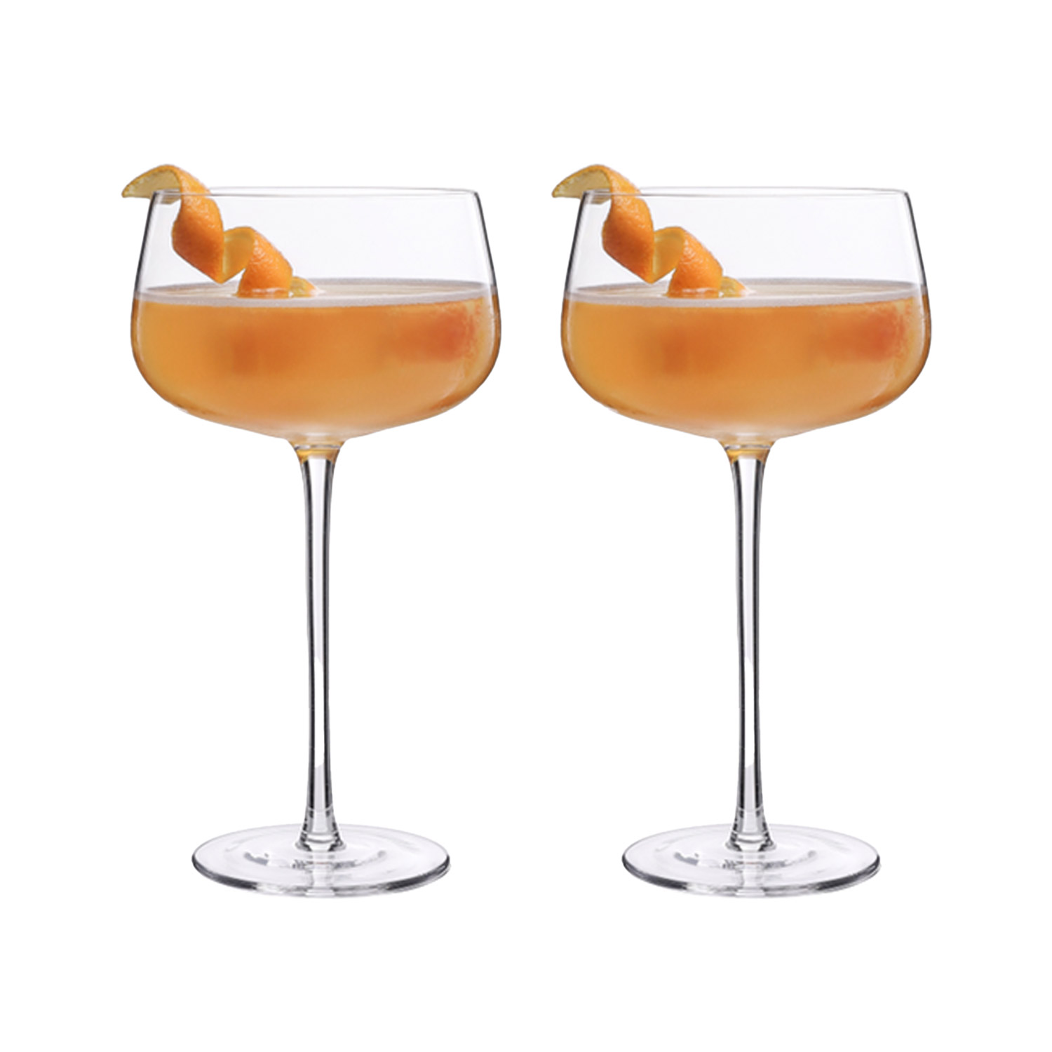 Kokteilinės taurės iš krištolo, 500 ml, 2 vnt.