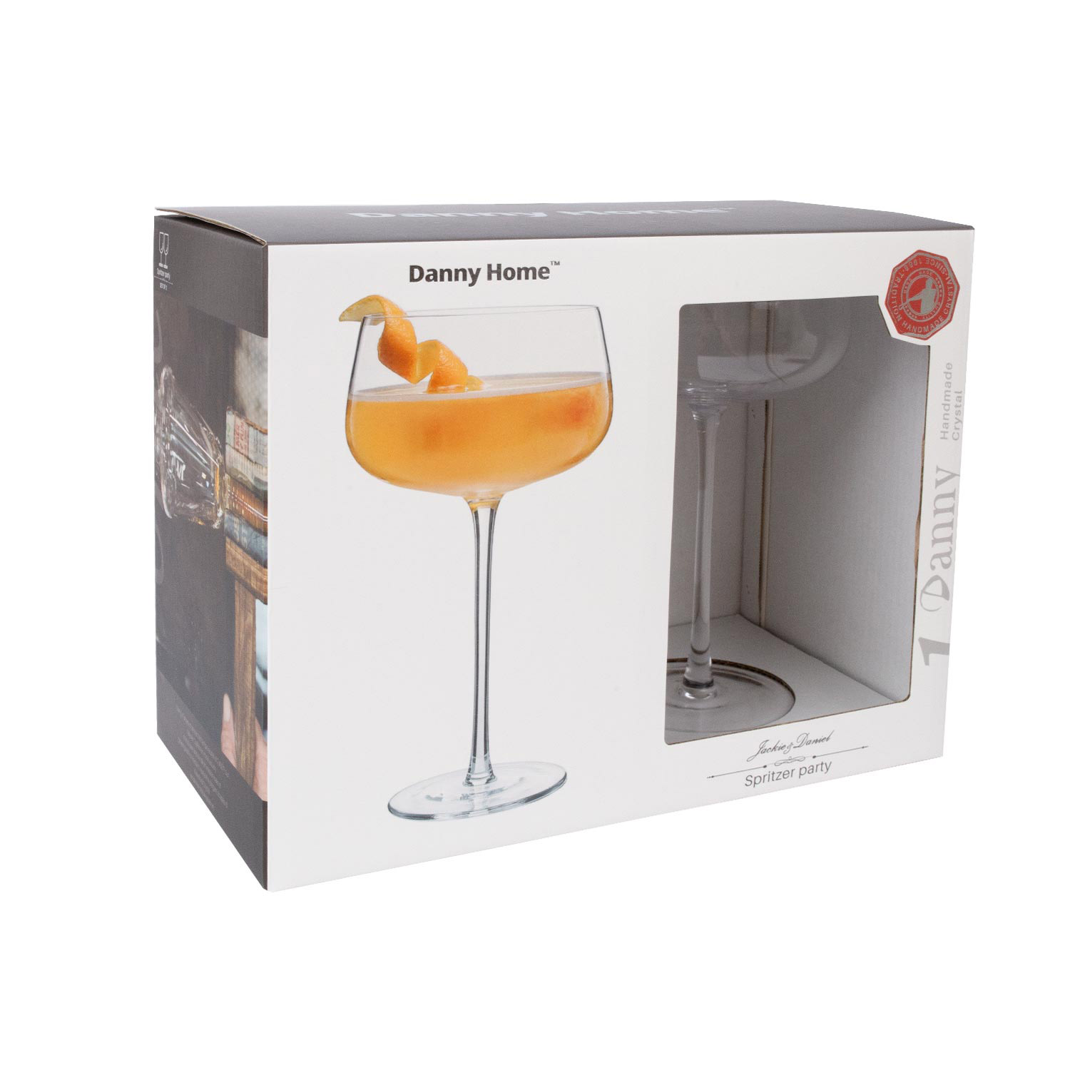 Kokteilinės taurės iš krištolo, 500 ml, 2 vnt.