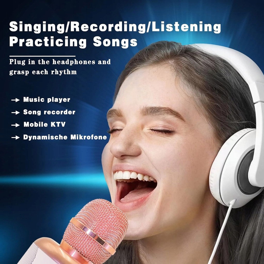 Belaidis karaokės mikrofonas, bluetooth