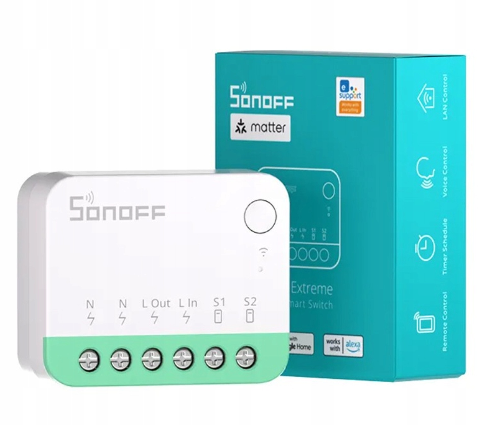 Išmanusis jungiklis Sonoff MINIR4M 1 kanalo WiFi (suderinamas su medžiaga)
