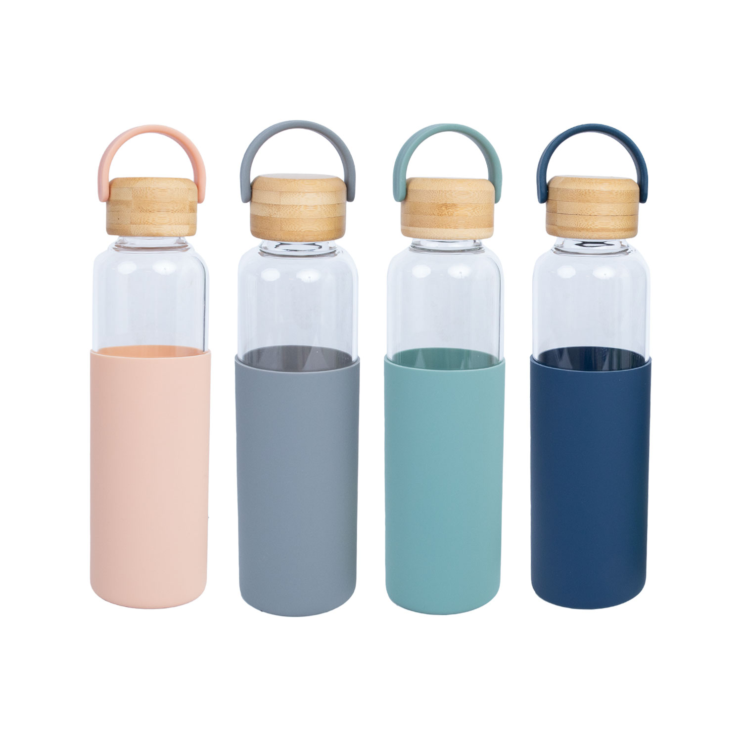 Stiklinis gertuvė su bambukiniu dangteliu, 550 ml, 22,5 cm