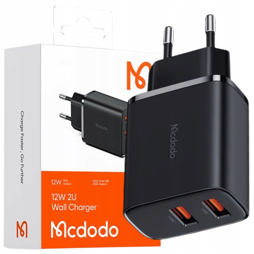 Mcdodo ch-5070 usb-a2 tinklo įkroviklis 12w juodas