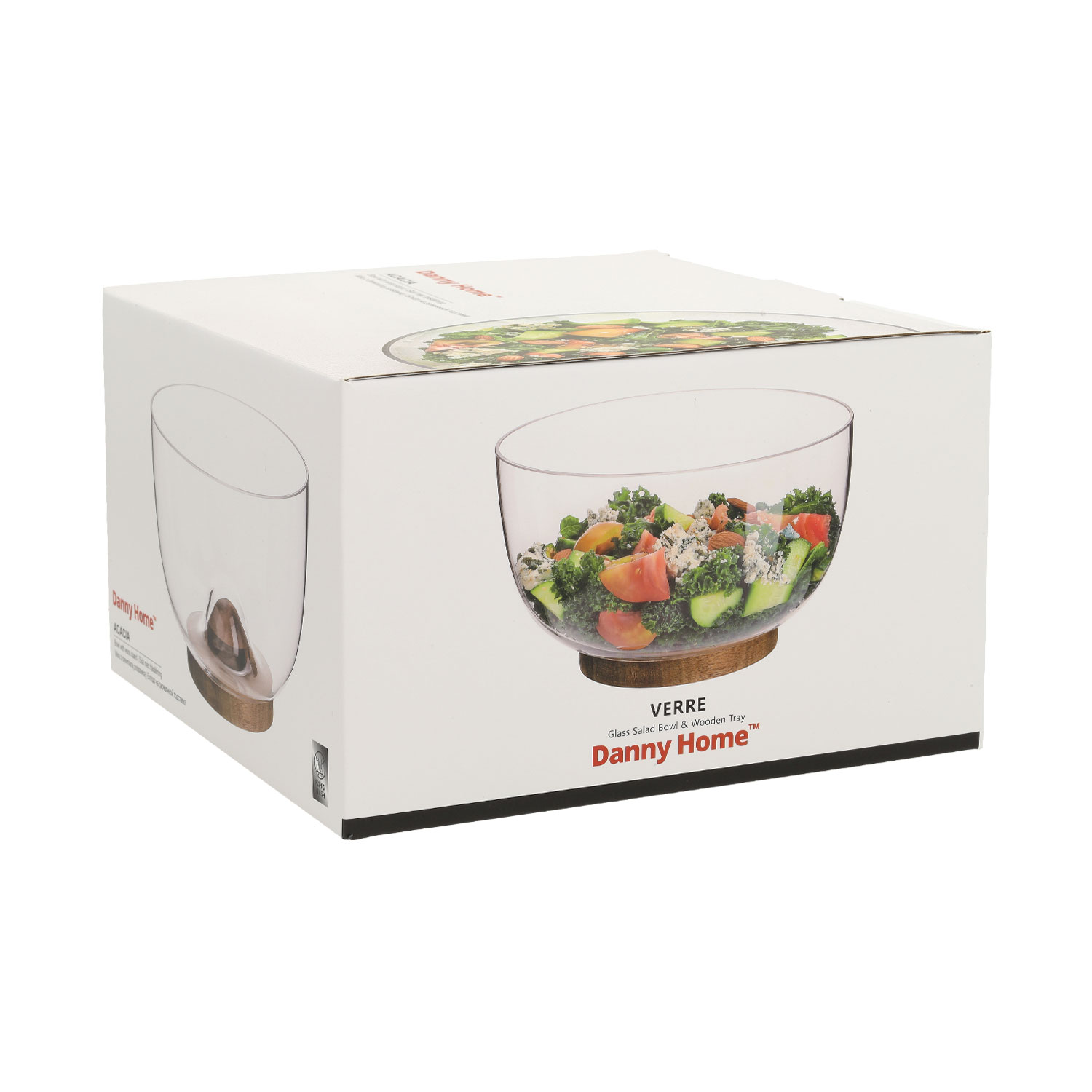 Stiklinis dubuo SALAD, Ø 23,5 × 12,1 cm