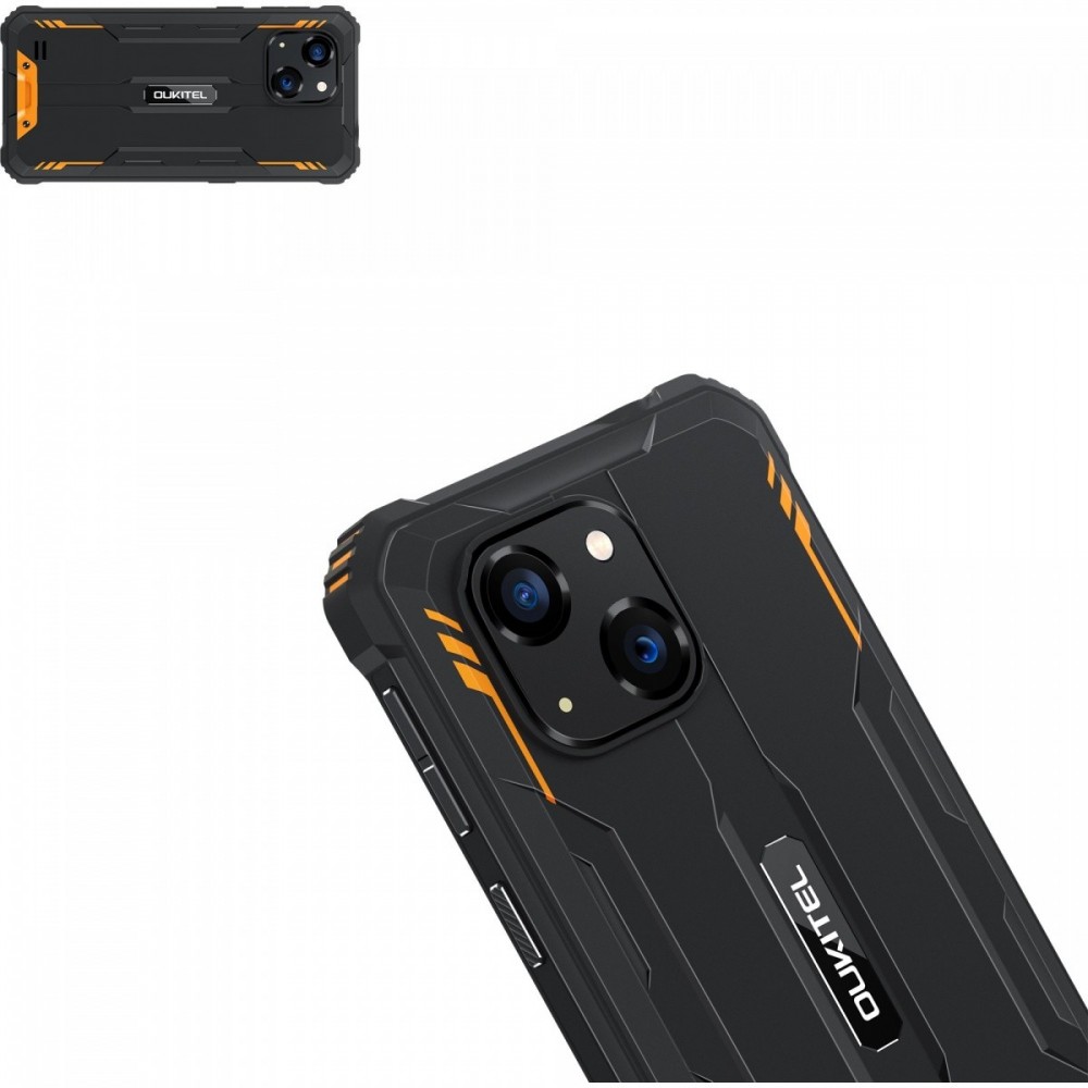 Telefonas mobilus telefonas - oukitel wp32 pro 6/256 gb oranžinė, oranžinė